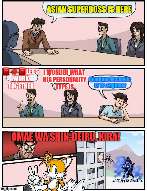 Boardroom Meeting Suggestion Meme | ASIAN SUPERBOSS IS HERE  | image tagged in memes,boardroom meeting suggestion | made w/ Imgflip meme maker