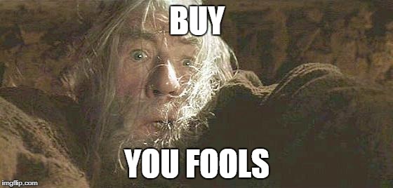 Gandalf Fly You Fools | BUY; YOU FOOLS | image tagged in gandalf fly you fools | made w/ Imgflip meme maker