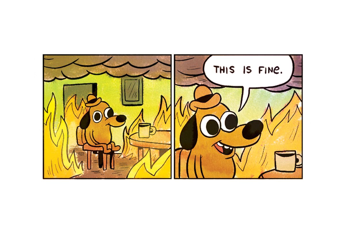 This is fine Blank Template Imgflip