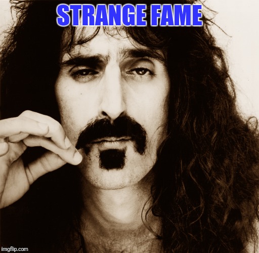 Frank Zappa | STRANGE FAME | image tagged in frank zappa | made w/ Imgflip meme maker