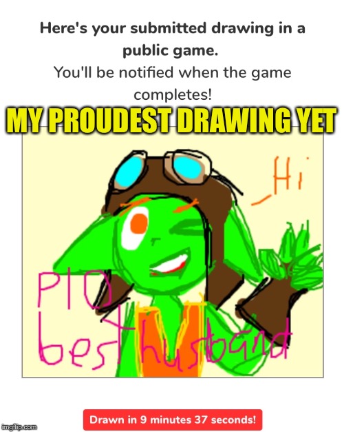 Even though I’m not that good at drawing in drawception | MY PROUDEST DRAWING YET | image tagged in drawings,drawception,ruckus,paladins | made w/ Imgflip meme maker