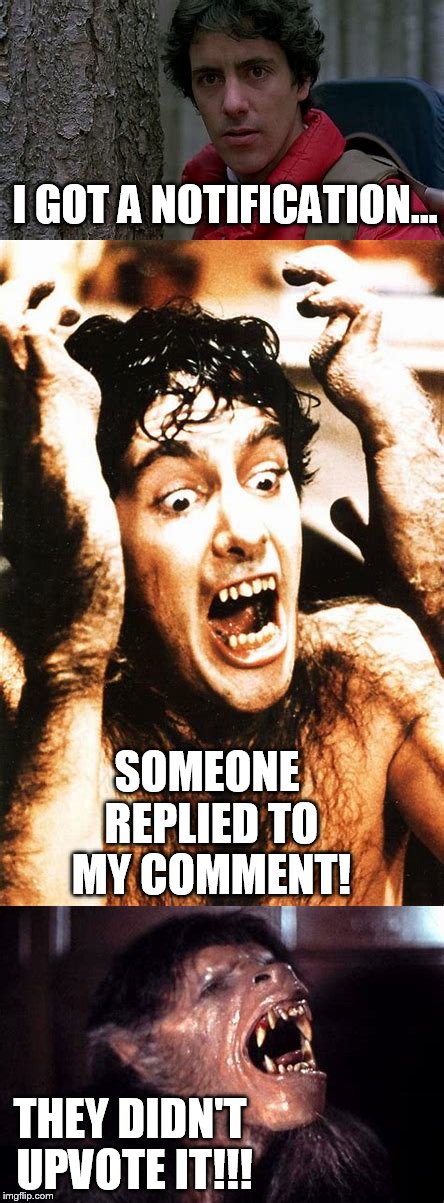 I GOT A NOTIFICATION... THEY DIDN'T UPVOTE IT!!! SOMEONE REPLIED TO MY COMMENT! | made w/ Imgflip meme maker