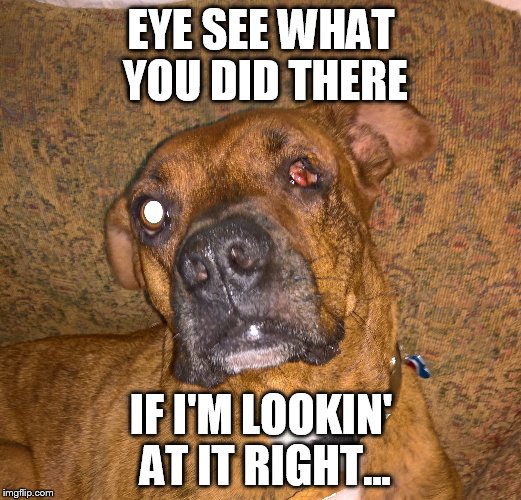 EYE SEE WHAT YOU DID THERE IF I'M LOOKIN' AT IT RIGHT... | made w/ Imgflip meme maker