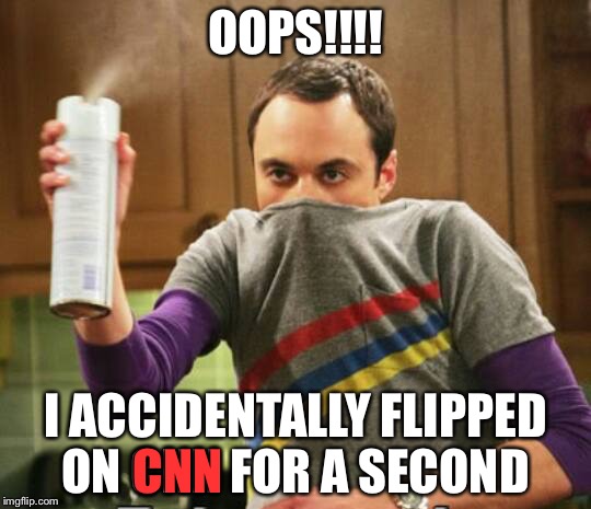 I smell BS | OOPS!!!! I ACCIDENTALLY FLIPPED ON CNN FOR A SECOND; CNN | image tagged in i smell bs | made w/ Imgflip meme maker