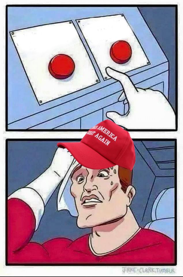 High Quality Trump voter daily struggle Blank Meme Template