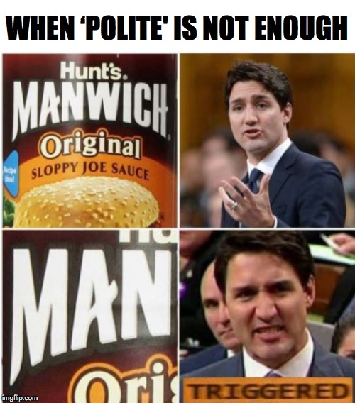 Time To Get Ugly | WHEN ‘POLITE' IS NOT ENOUGH | image tagged in justin trudeau,triggered feminist,canadian,ugly | made w/ Imgflip meme maker