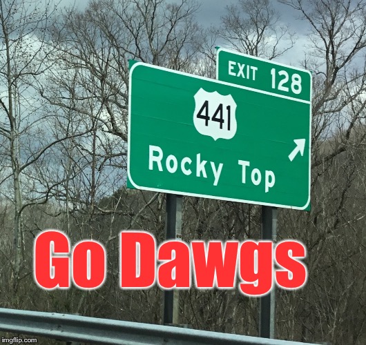 Enough of Rocky Top | Go Dawgs | image tagged in rocky top tennessee | made w/ Imgflip meme maker