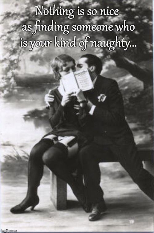 Nice... | Nothing is so nice as finding someone who is your kind of naughty... | image tagged in finding someone,your,kind,naughty,nice | made w/ Imgflip meme maker