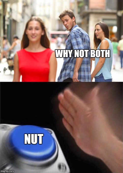 WHY NOT BOTH NUT | made w/ Imgflip meme maker