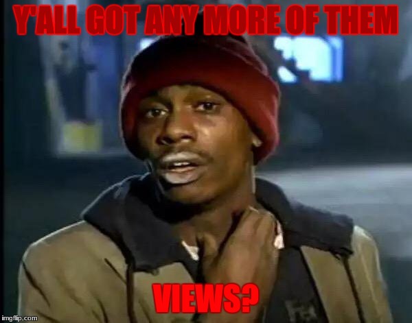 Y'all Got Any More Of That Meme | Y'ALL GOT ANY MORE OF THEM; VIEWS? | image tagged in memes,y'all got any more of that | made w/ Imgflip meme maker