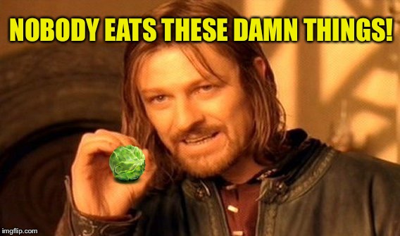 One Does Not Simply Meme | NOBODY EATS THESE DAMN THINGS! | image tagged in memes,one does not simply | made w/ Imgflip meme maker