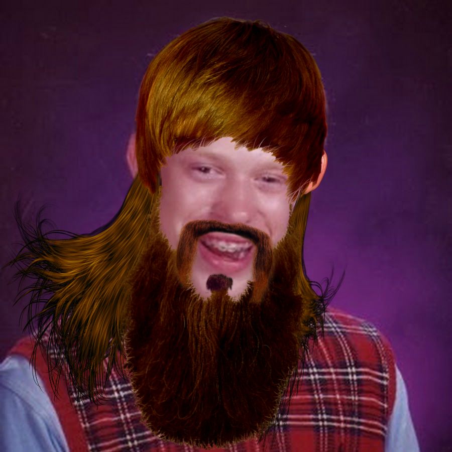 Bad Luck Brian Bieber Mullet Blank Template Imgflip