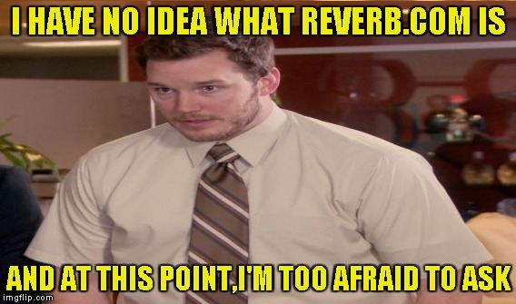 I HAVE NO IDEA WHAT REVERB.COM IS AND AT THIS POINT,I'M TOO AFRAID TO ASK | made w/ Imgflip meme maker