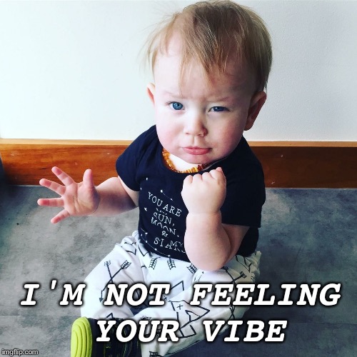 Not feeling your vibe | I'M NOT FEELING YOUR VIBE | image tagged in funny memes | made w/ Imgflip meme maker