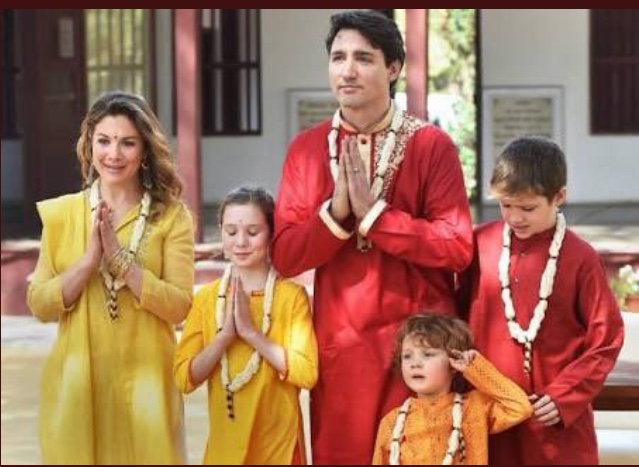 Trudeau’s visit India Blank Meme Template