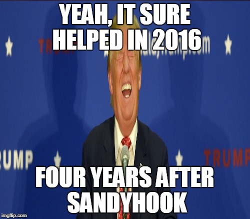 YEAH, IT SURE HELPED IN 2016 FOUR YEARS AFTER SANDYHOOK | made w/ Imgflip meme maker