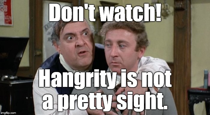 Bialistock & Bloom | Don't watch! Hangrity is not a pretty sight. | image tagged in bialistock  bloom | made w/ Imgflip meme maker