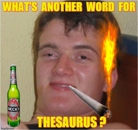 WHAT'S  ANOTHER  WORD  FOR THESAURUS ? | made w/ Imgflip meme maker