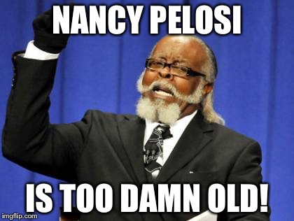 Congress needs term limits | NANCY PELOSI; IS TOO DAMN OLD! | image tagged in memes,too damn high,nancy pelosi,congress,politicians,old | made w/ Imgflip meme maker