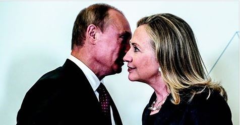 Putin and Hillary Blank Meme Template