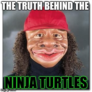 THE TRUTH BEHIND THE; NINJA TURTLES | image tagged in da ninja turtle | made w/ Imgflip meme maker