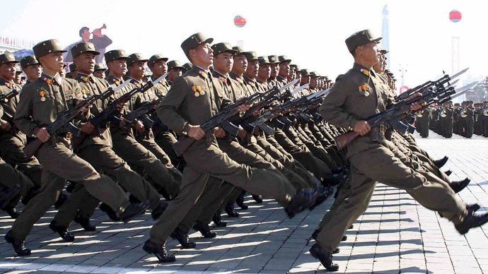 Crazy North Korean March Blank Meme Template
