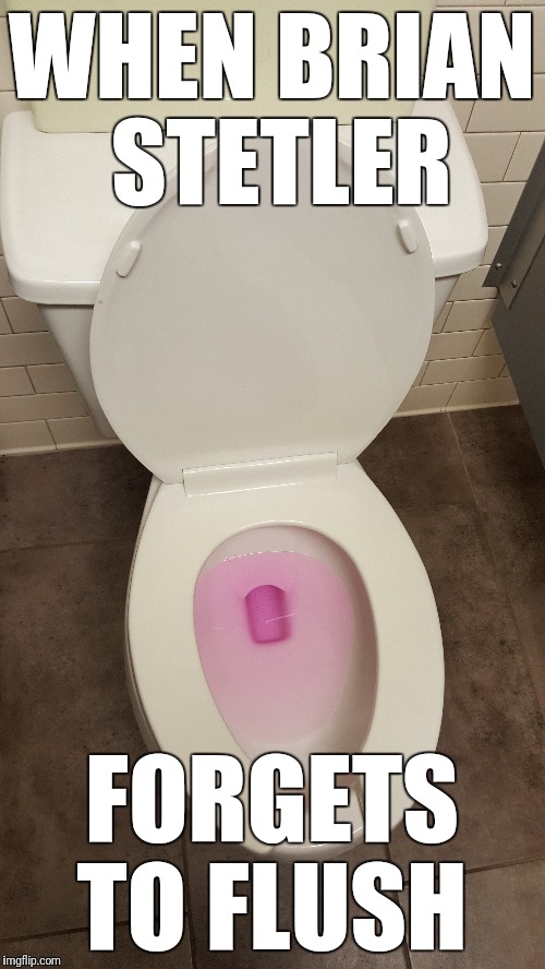 Brian Stetler has pink pee pee | WHEN BRIAN STETLER; FORGETS TO FLUSH | image tagged in cnn,cnn fake news,cnn sucks,brian stetler meme | made w/ Imgflip meme maker