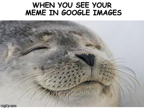 Satisfaction | WHEN YOU SEE YOUR MEME IN GOOGLE IMAGES | image tagged in dank,funny,so true memes | made w/ Imgflip meme maker