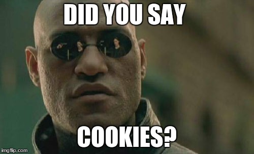 Matrix Morpheus Meme | DID YOU SAY COOKIES? | image tagged in memes,matrix morpheus | made w/ Imgflip meme maker