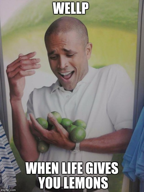 Why Can't I Hold All These Limes Meme | WELLP; WHEN LIFE GIVES YOU LEMONS | image tagged in memes,why can't i hold all these limes | made w/ Imgflip meme maker