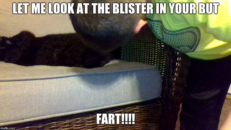 LET ME LOOK AT THE BLISTER IN YOUR BUT; FART!!!! | made w/ Imgflip meme maker