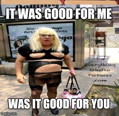 IT WAS GOOD FOR ME WAS IT GOOD FOR YOU | made w/ Imgflip meme maker