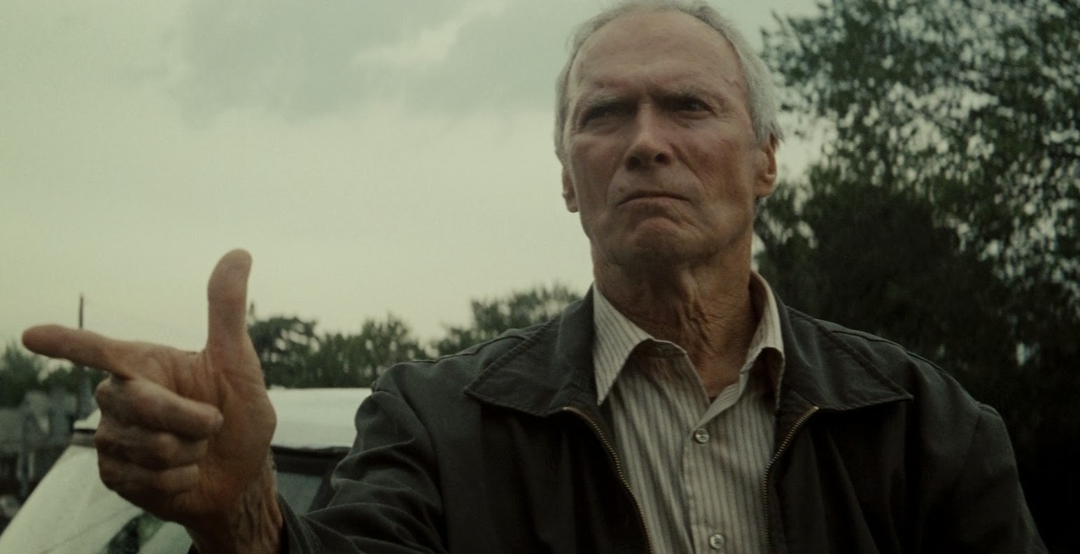 Eastwood in Gran Torino Blank Meme Template