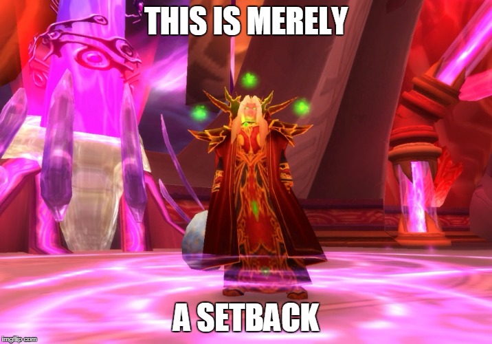 THIS IS MERELY; A SETBACK | made w/ Imgflip meme maker