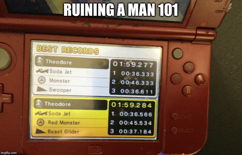 How to ruin a man: Rainbow Road edition. | RUINING A MAN 101 | image tagged in memes,mario kart | made w/ Imgflip meme maker