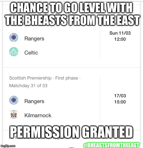 CHANCE TO GO LEVEL WITH THE BHEASTS FROM THE EAST; PERMISSION GRANTED; #BHEASTSFROMTHEEAST | made w/ Imgflip meme maker