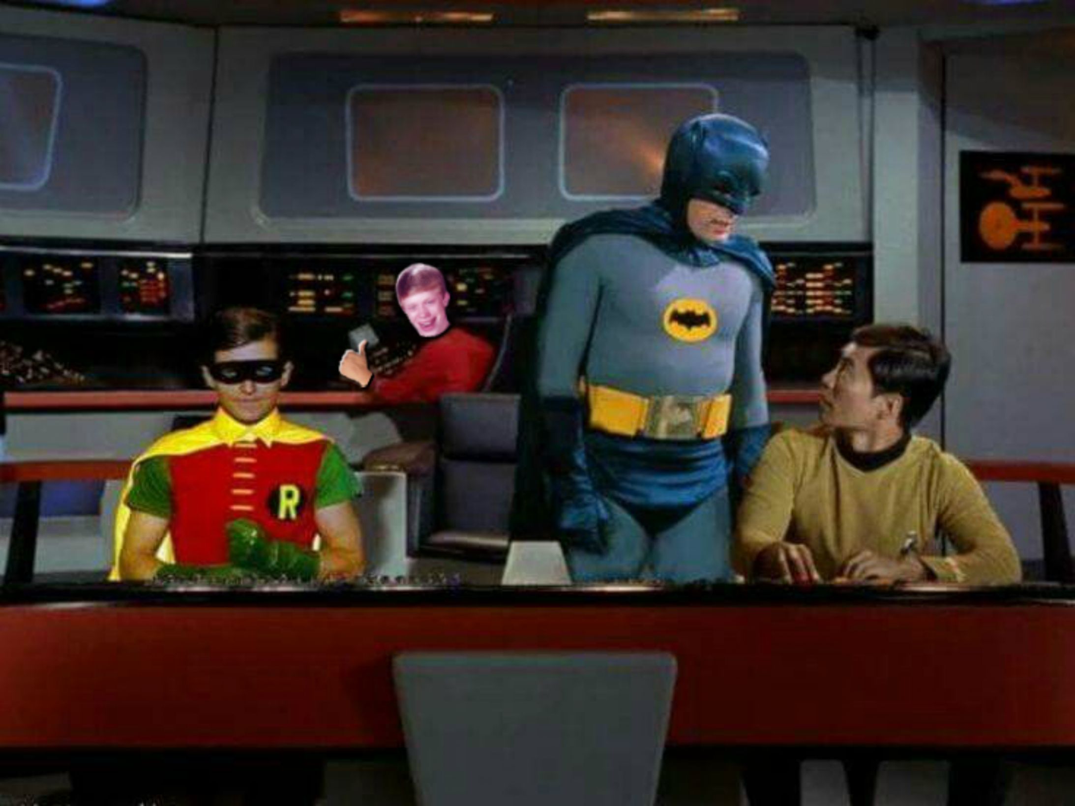 Batman And Robin, Mr. Sulu, Bad Luck Brian, Star Trek Enterprise Blank Meme Template