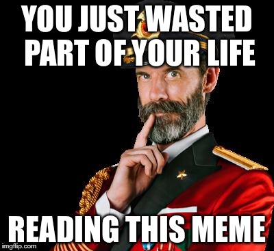 captain obvious | YOU JUST WASTED PART OF YOUR LIFE; READING THIS MEME | image tagged in captain obvious,memes | made w/ Imgflip meme maker