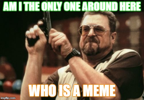 Am I The Only One Around Here Meme | AM I THE ONLY ONE AROUND HERE; WHO IS A MEME | image tagged in memes,am i the only one around here | made w/ Imgflip meme maker