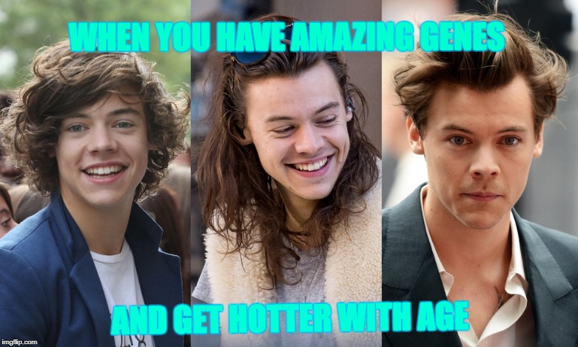 Genetics
 | WHEN YOU HAVE AMAZING GENES; AND GET HOTTER WITH AGE | image tagged in curly,hottie | made w/ Imgflip meme maker