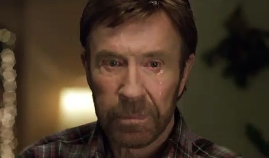 High Quality Chuck Norris Crying Blank Meme Template