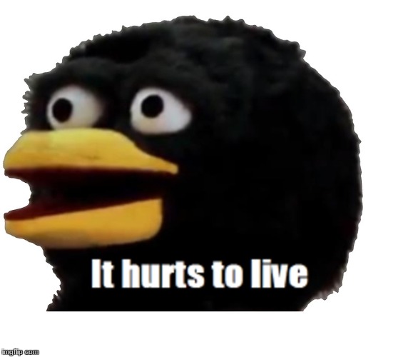 when somebody steals your meme and they get more upvotes | . | image tagged in it hurts to live,dhmis | made w/ Imgflip meme maker