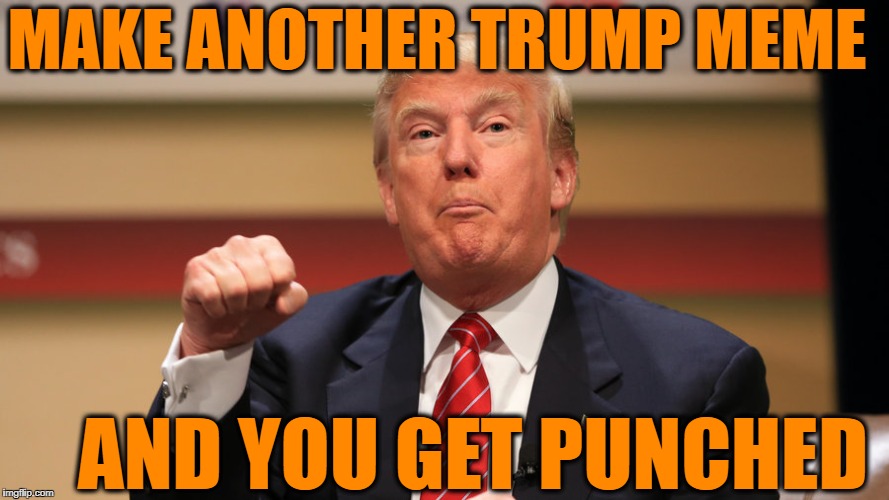 MAKE ANOTHER TRUMP MEME AND YOU GET PUNCHED | made w/ Imgflip meme maker