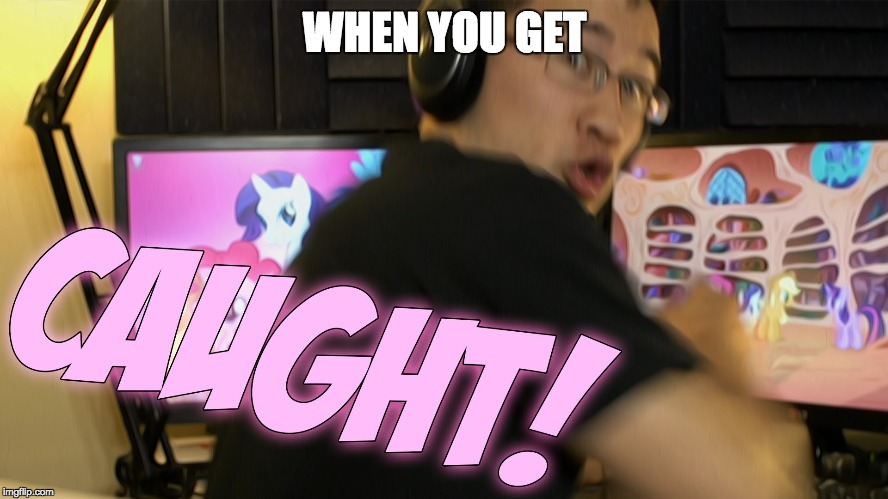 markiplier caught with ponies | WHEN YOU GET | image tagged in markiplier caught with ponies | made w/ Imgflip meme maker