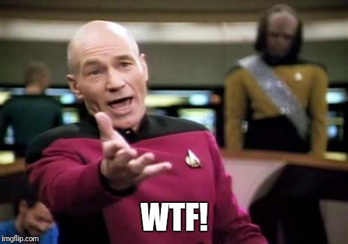Picard Wtf Meme | WTF! | image tagged in memes,picard wtf | made w/ Imgflip meme maker