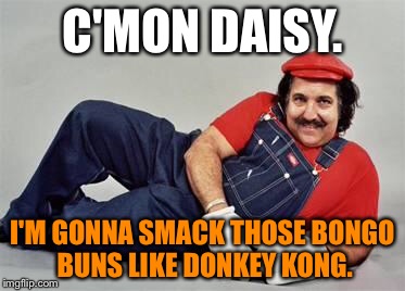 Slap you like Donkey Kong | C'MON DAISY. I'M GONNA SMACK THOSE BONGO BUNS LIKE DONKEY KONG. | image tagged in pervert mario,memes,donkey kong,slap,super mario,daisy | made w/ Imgflip meme maker