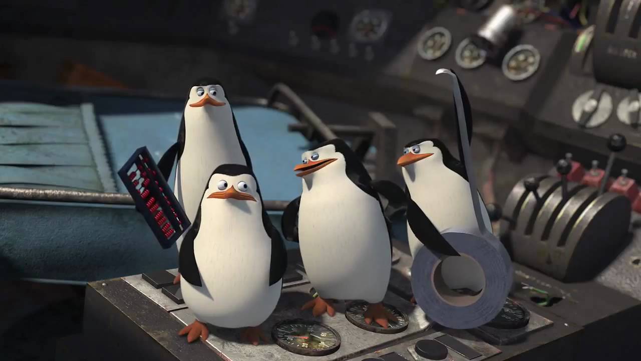 High Quality pinguins duct tape Blank Meme Template