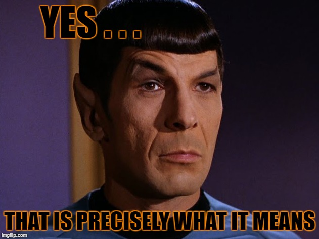 YES . . . THAT IS PRECISELY WHAT IT MEANS | made w/ Imgflip meme maker