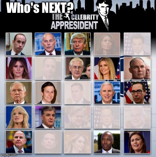 This Would Be Hilarious, If It Wasn't The Most Important Position In The World... |  Who's NEXT? | image tagged in memes,donald trump,epic fail,white house | made w/ Imgflip meme maker