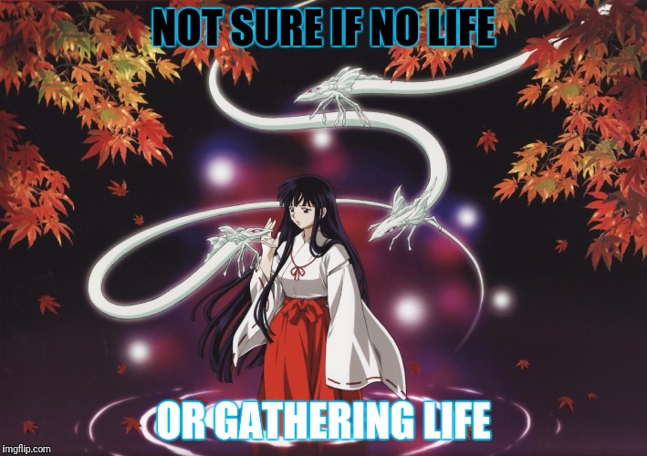 NOT SURE IF NO LIFE OR GATHERING LIFE | made w/ Imgflip meme maker